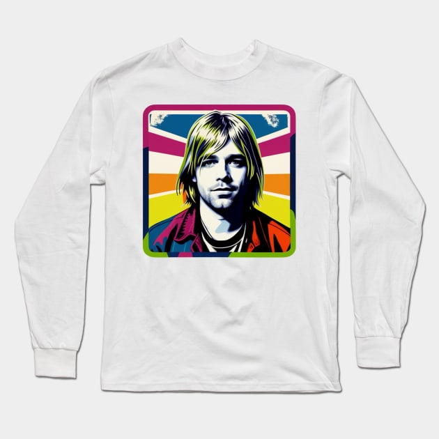 Kurt Long Sleeve T-Shirt by musicgeniusart